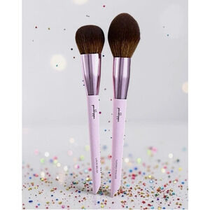 PinkLipps Cosmetics Makeup Brush Set Liquid Brush & Tapered Brush New In Wrapper